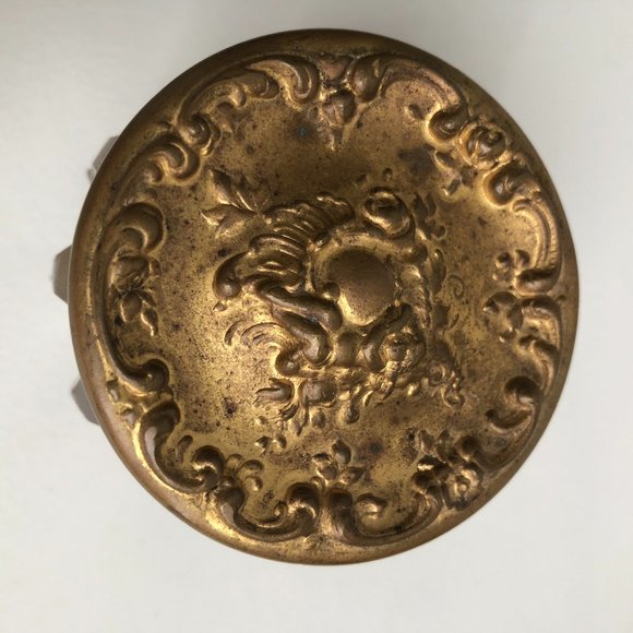 Antique Cut Crystal Jewelry Trinket Jar with Lid - Picture 2 of 4